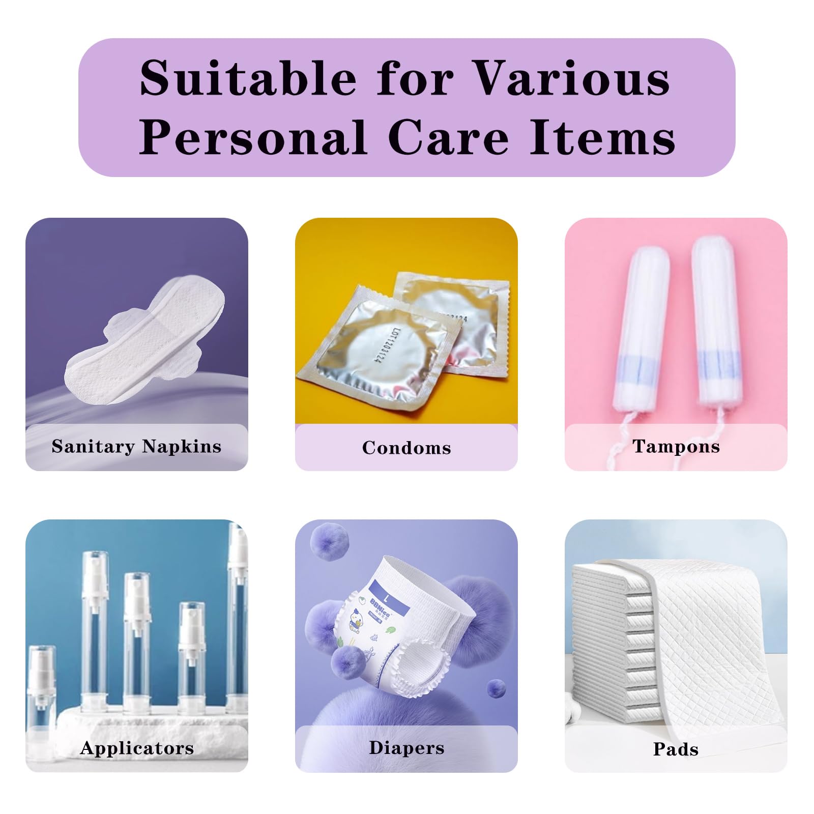 JIABEIUS multipurpose bags suit travel, camping, and everyday waste.