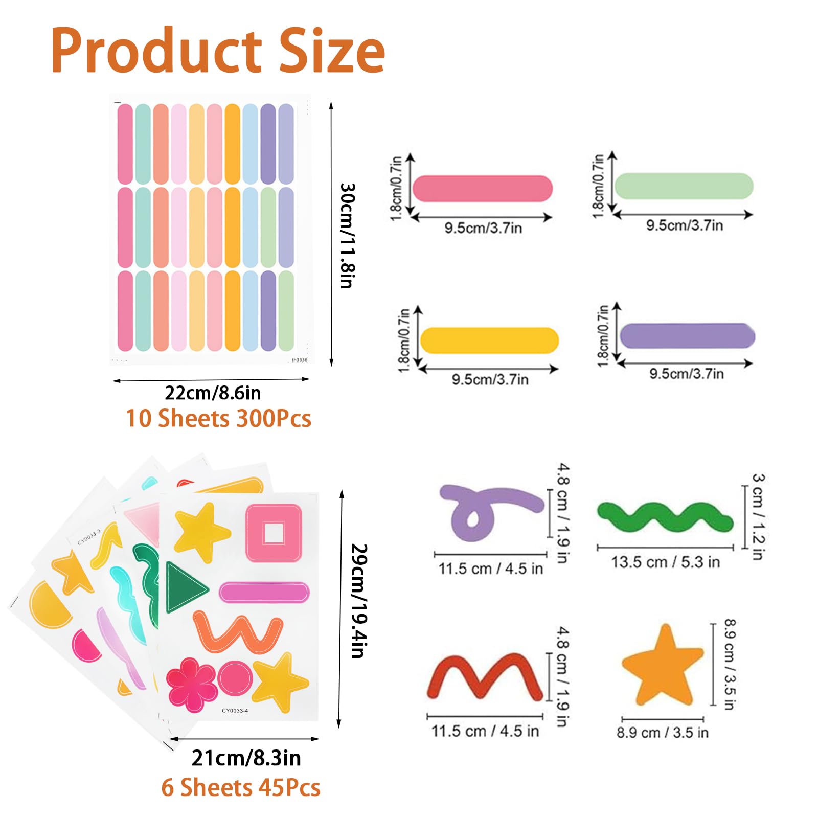 JIABEIUS peel and stick wall decals for kids bedroom