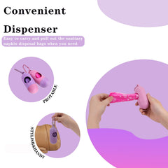 JIABEIUS strawberry-scented bags help mask odors during disposal.