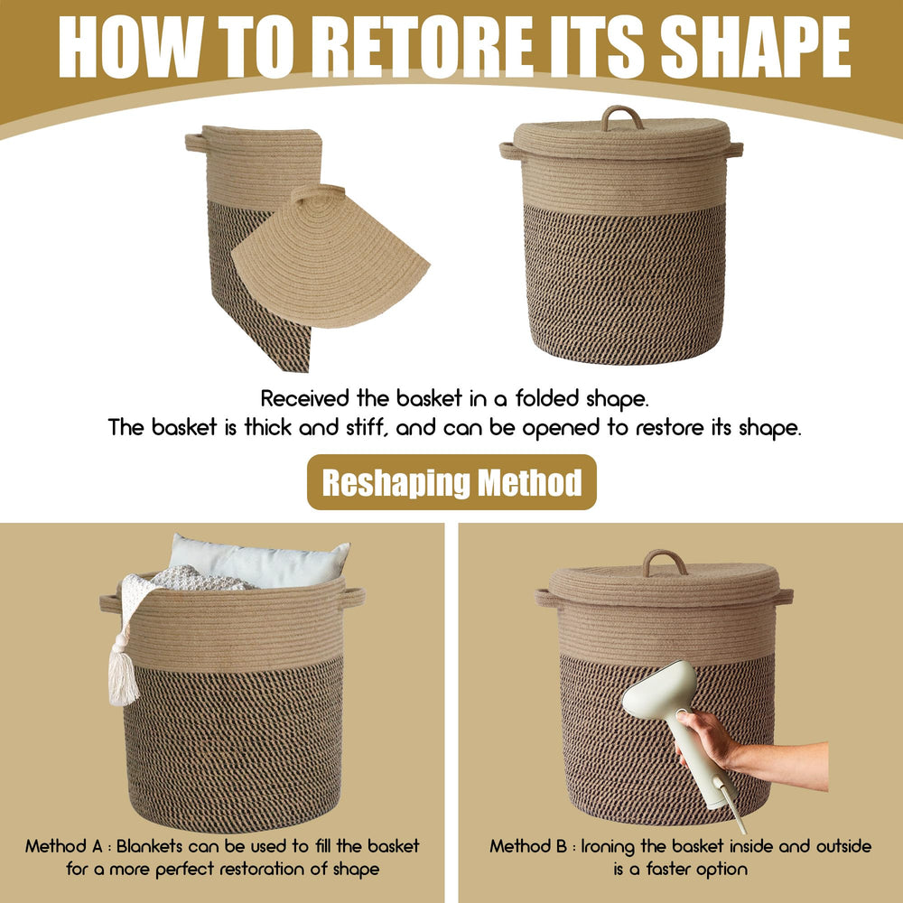 JIABOLANG natural jute rope basket with soft texture and eco friendly appeal.