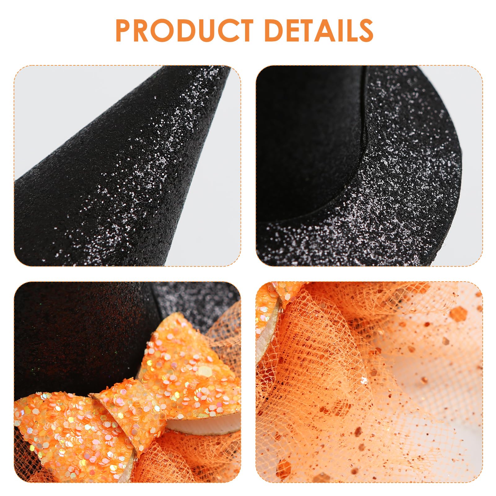 JiaDuo purple witch hat headband with bow and tulle for playful events.