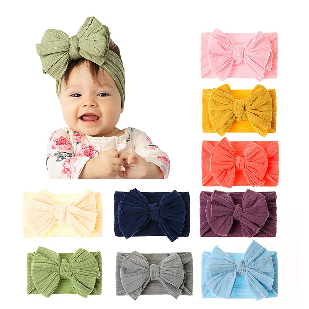 JIAHANG baby big hair bow head wrap adds charm to newborn outfits