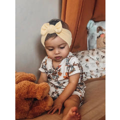 JIAHANG newborn photography prop headwrap shown in calm color