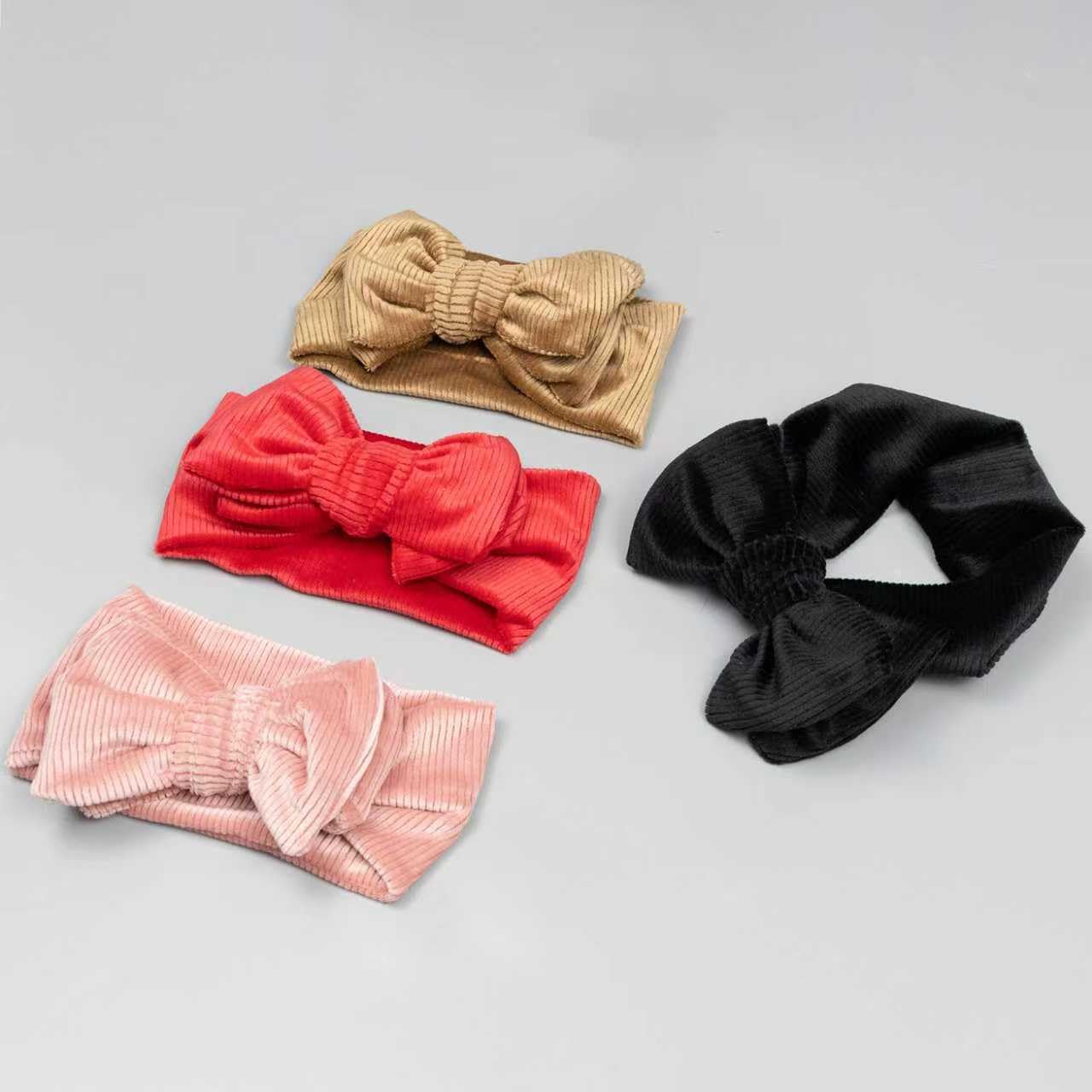 JIAHANG corduroy bows suited from newborns to toddlers.