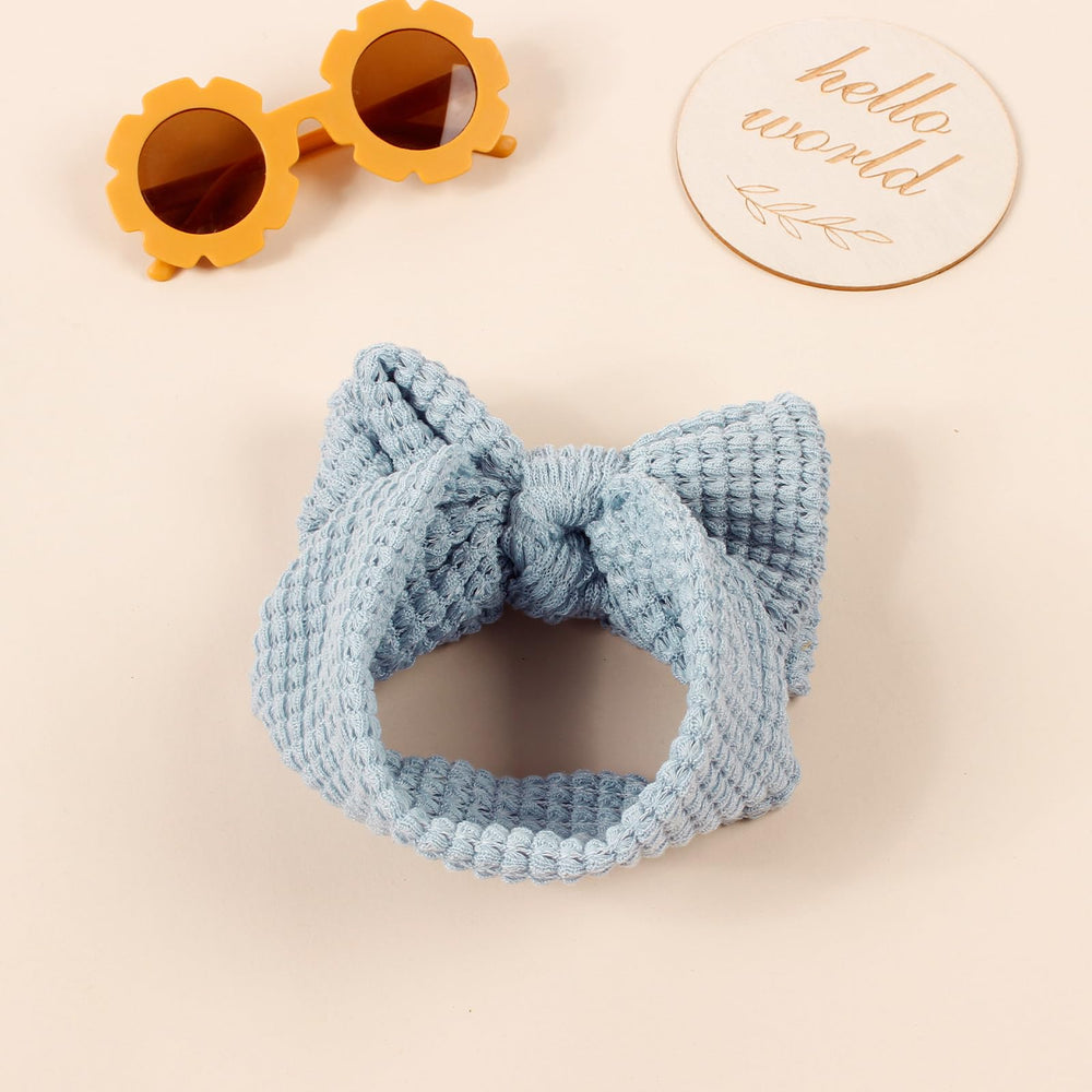 JIAHANG peach bow head wrap for cute baby fashion moments