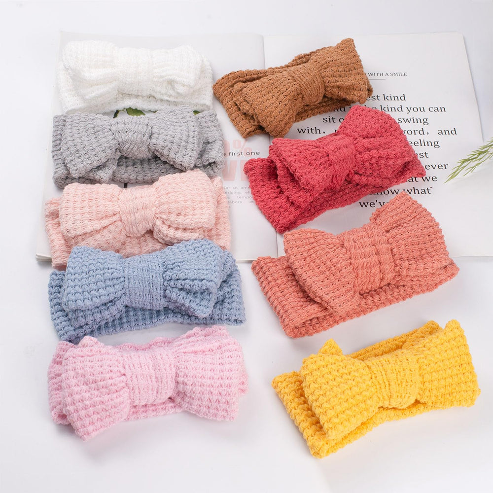 JIAHANG powder blue bow head wrap packaged for gifting