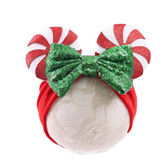 JIAHANG baby girl wide headband in red velvet for adorable outfits