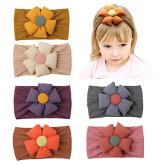 JIAHANG knitted daisy headband for babies adds cute color to daily outfits.