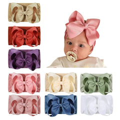 JIAHANG grosgrain bow headband in 5.3 inch size, versatile baby outfit accessory