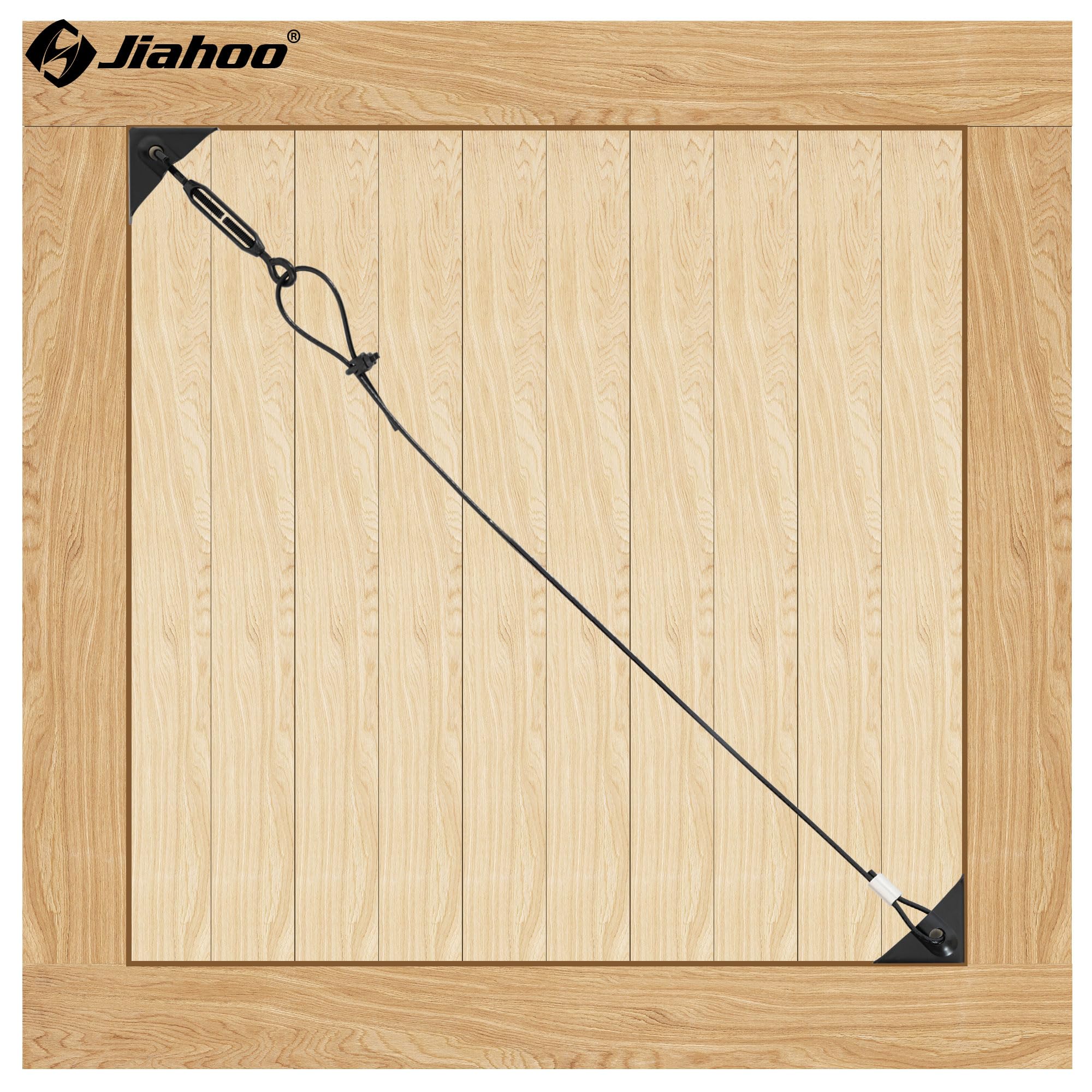 JIAHOO corner bracket installation reinforces gate frame