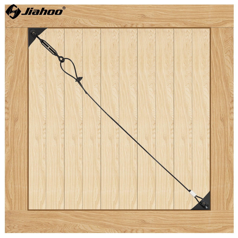 JIAHOO corner bracket installation reinforces gate frame