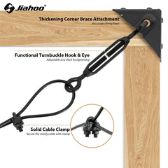 JIAHOO steel cable close-up highlighting durability and wear resistance
