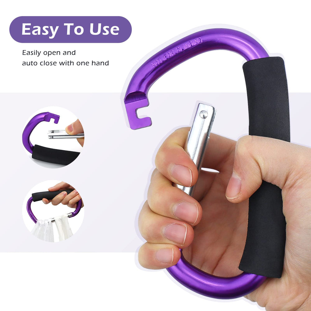 JIALEEY purple 2-pack bag hooks for groceries