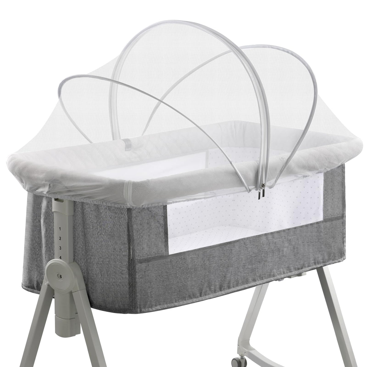 Jiangcha bassinet mosquito-net-cover blocks pests for calm naps
