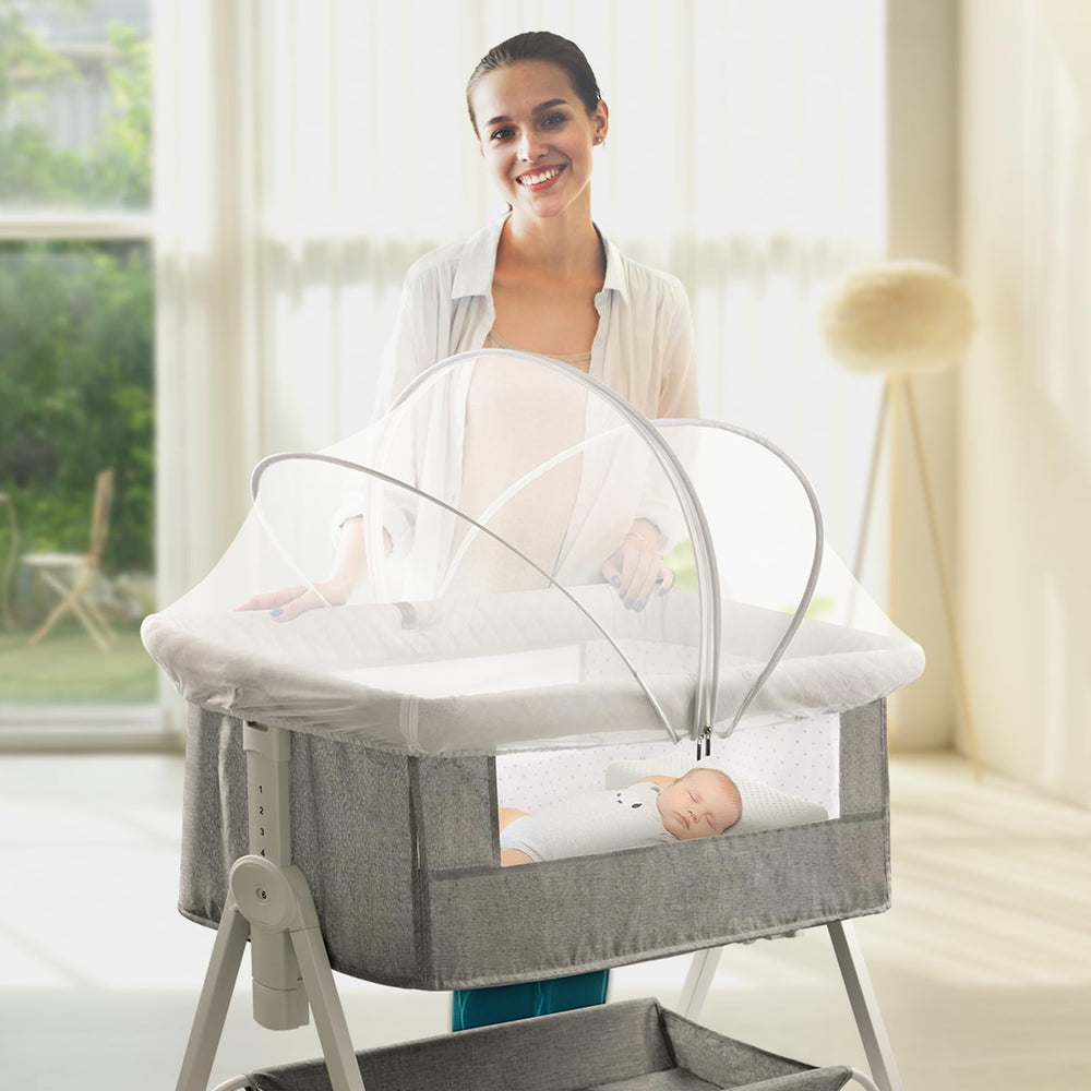 Jiangcha white-small bassinet cover blends with nursery decor