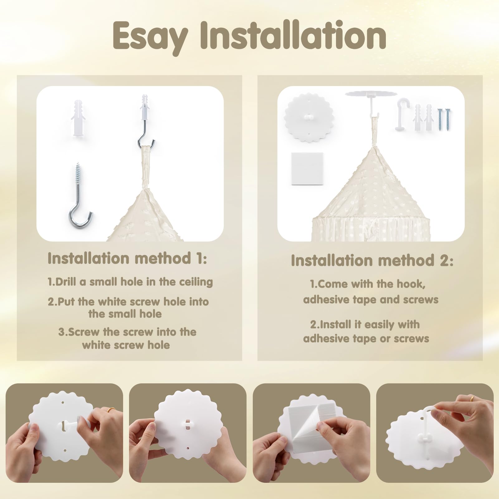 jiangcha bed canopy-dust-protection keeps the sleeping area cleaner