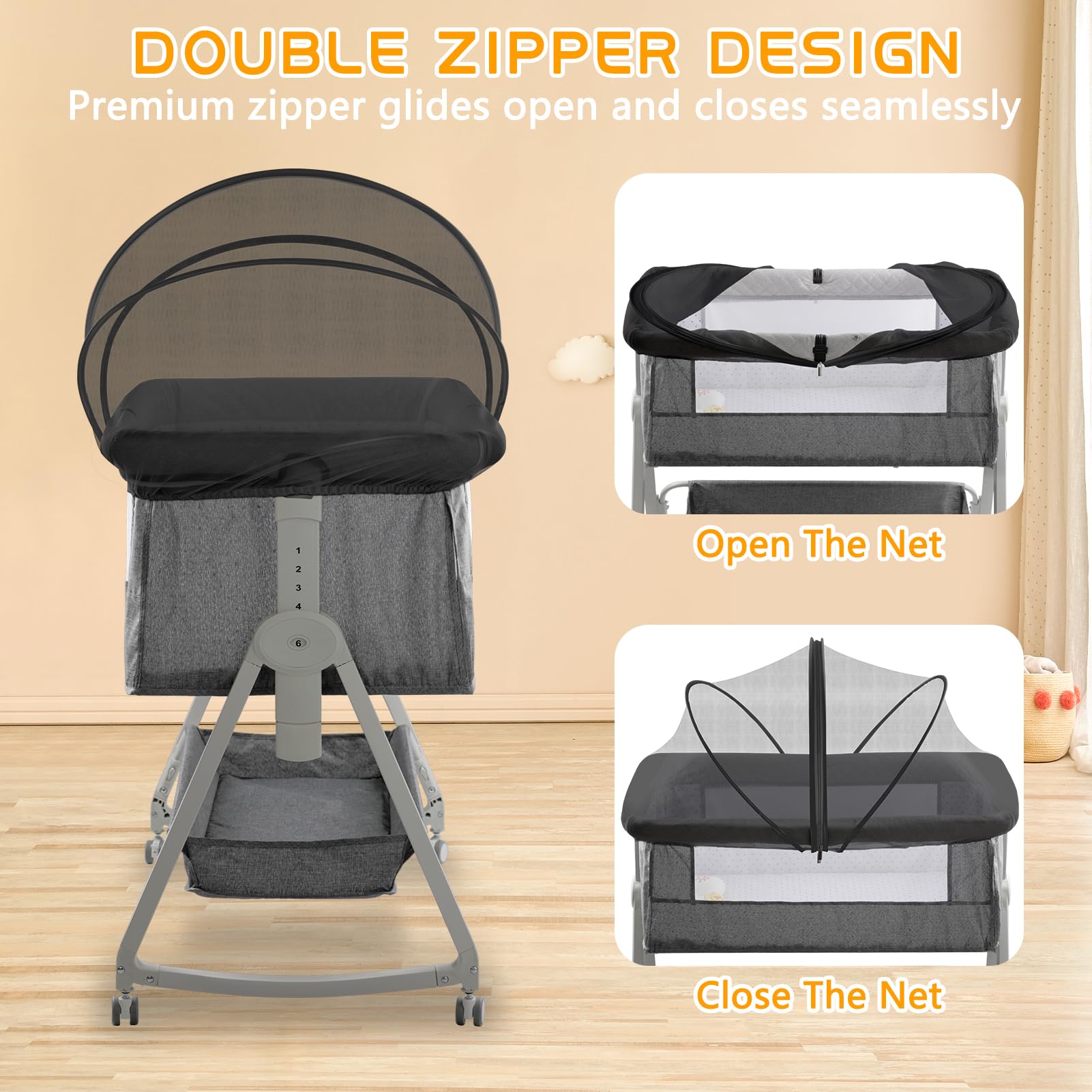 Jiangcha high-density breathable mesh keeps air flowing for a cooler nap.