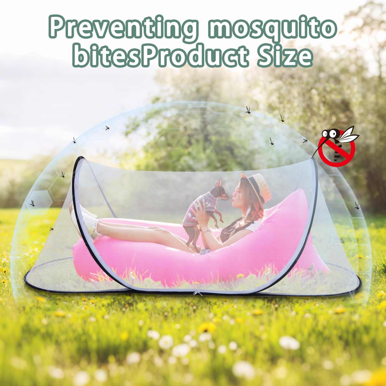 Jiangcha high-density mesh blocks tiny insects for 360-degree protection