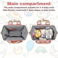 Jiefeike diaper bag backpack stroller strap enables easy attachment on rides
