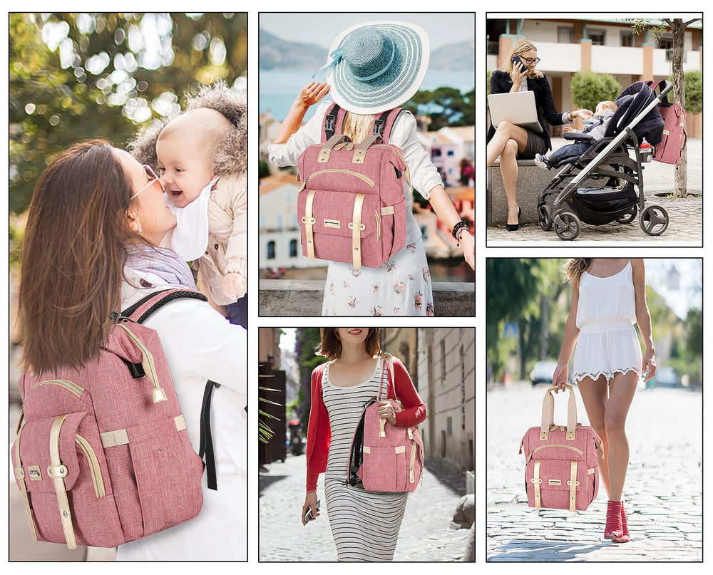 Jiefeike diaper bag backpack waterproof fabric resists spills during daily outings