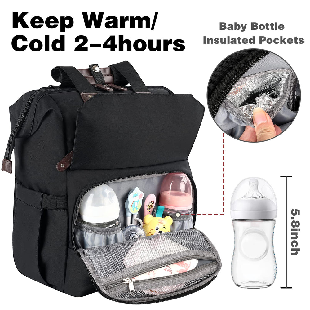 Jiefeike diaper bag backpack waterproof fabric for easy cleaning