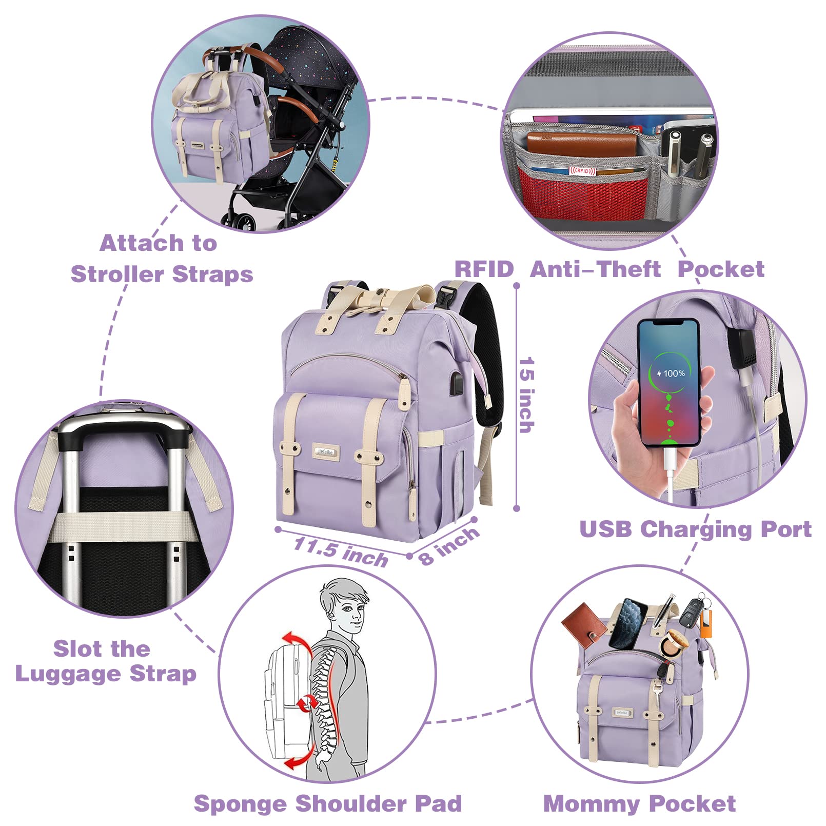 USB charging port for on-the-go phone power (power bank not included)