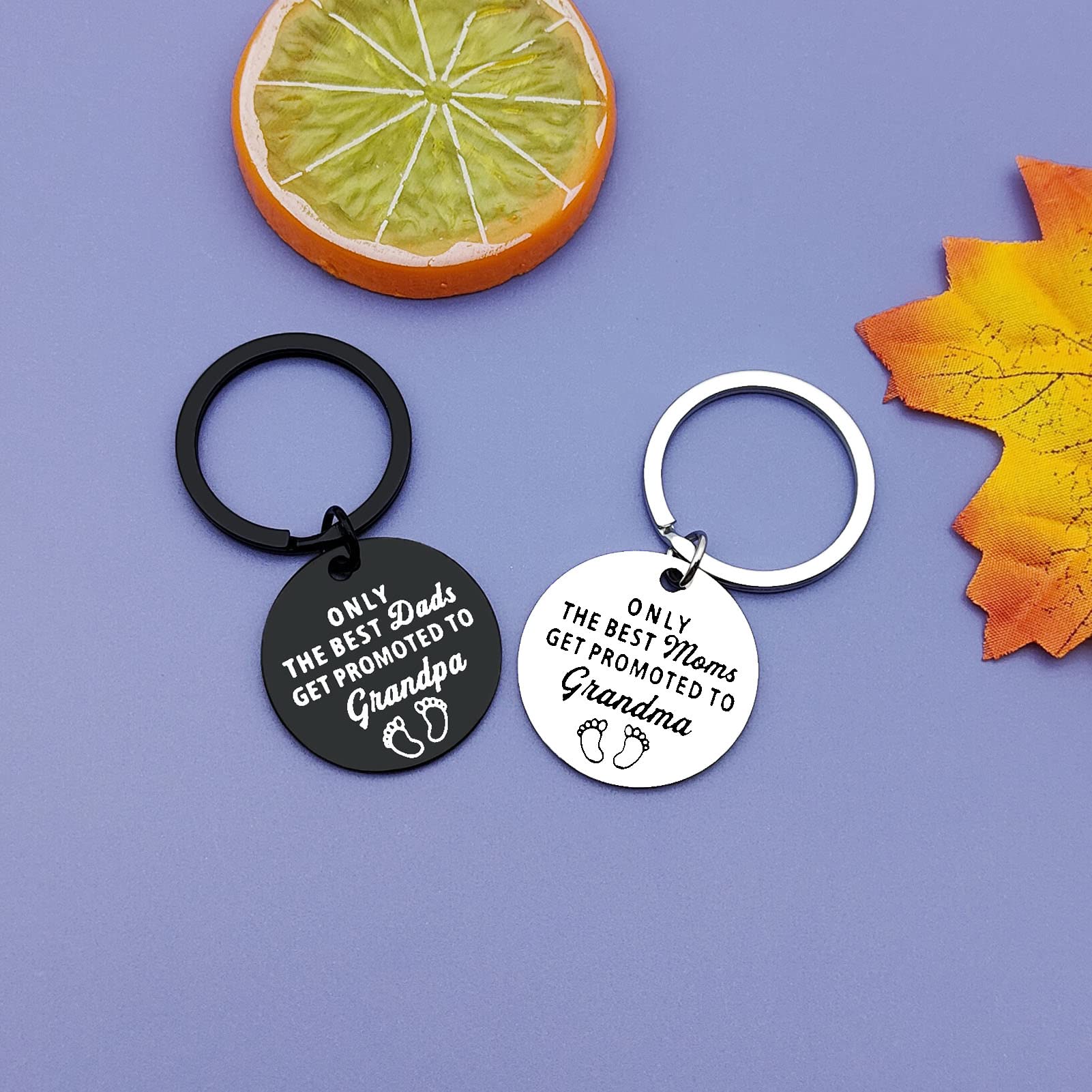 Jielahua birth announcement gift idea keychain duo.