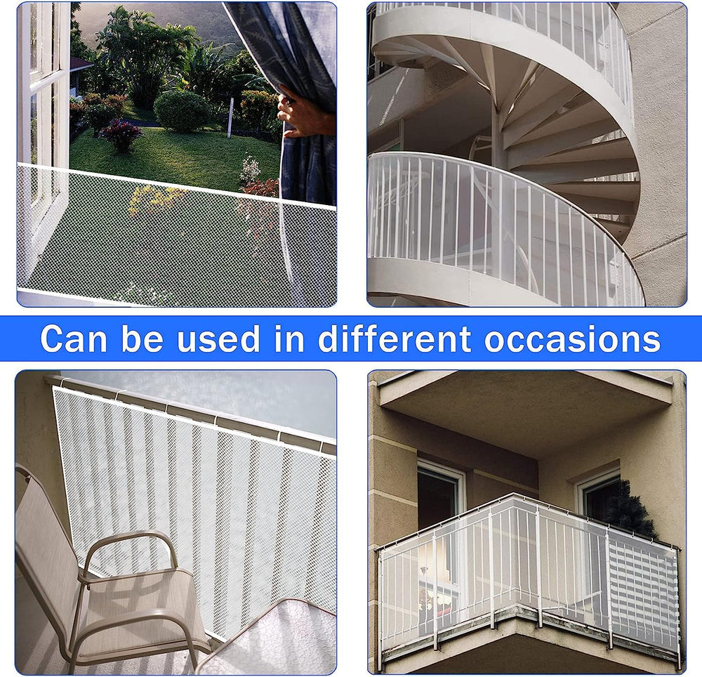 JIFTOK 59ft banister guard provides long coverage for wide railings.