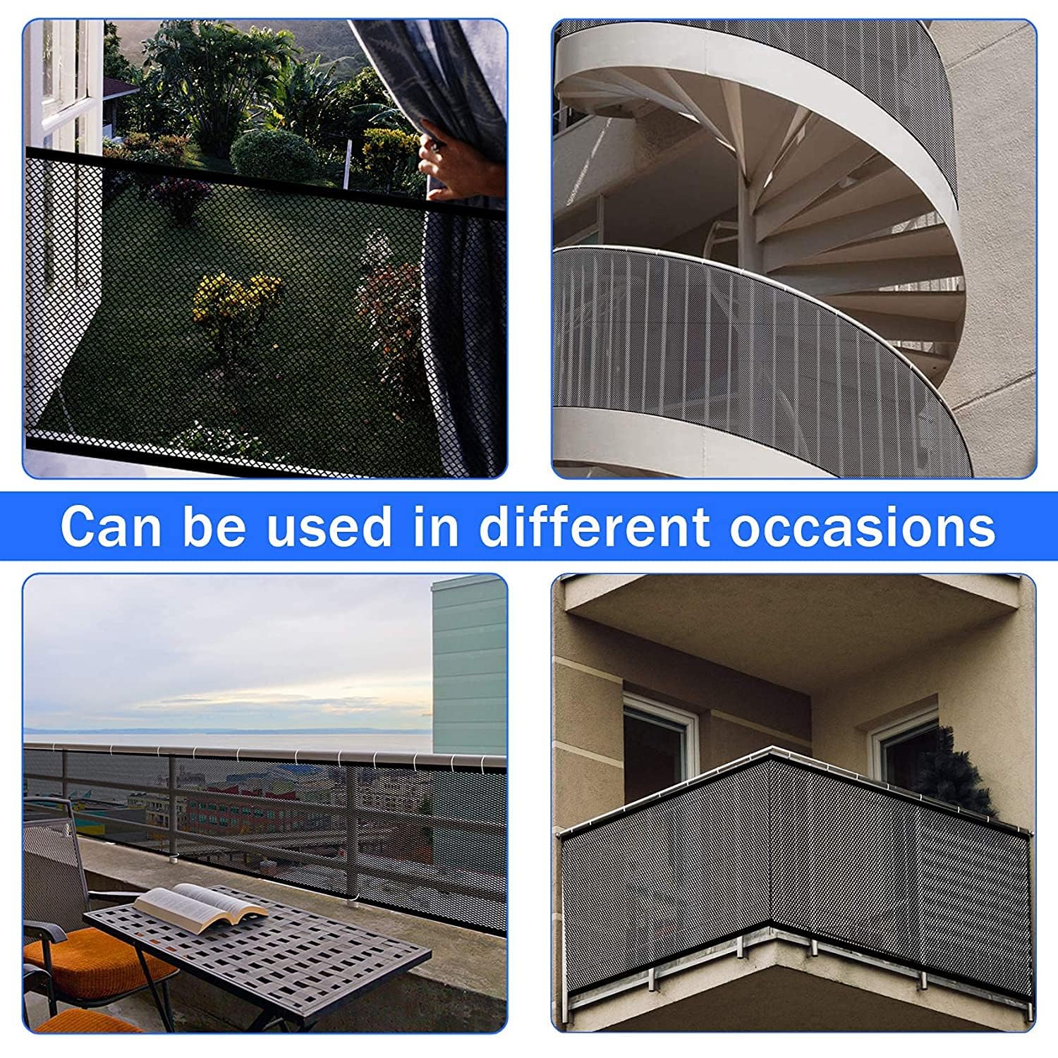 JIFTOK Ewaves safety protection net prevents falls from stairs, balconies and windows.