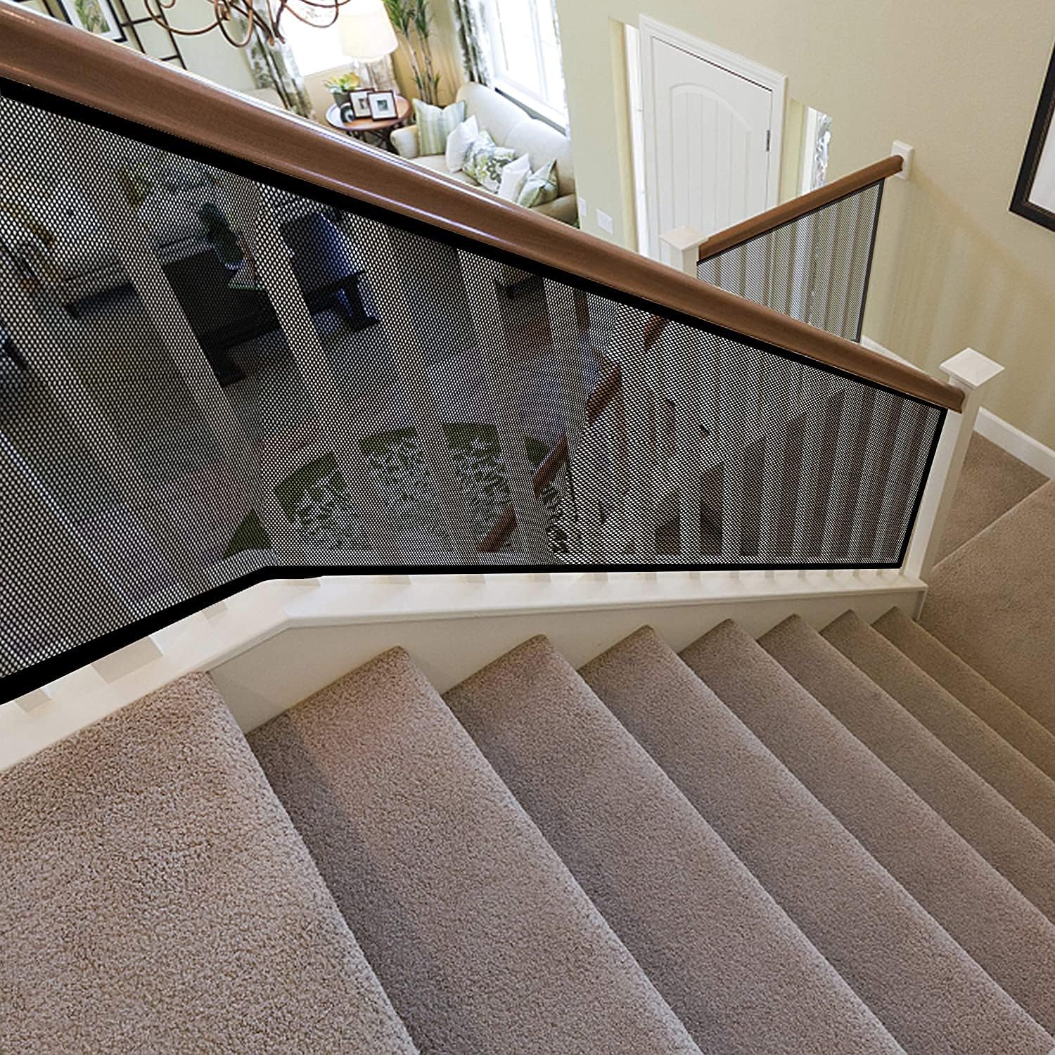 JIFTOK Ewaves zip-tie fasteners ensure a secure, adjustable fit for various banister sizes.