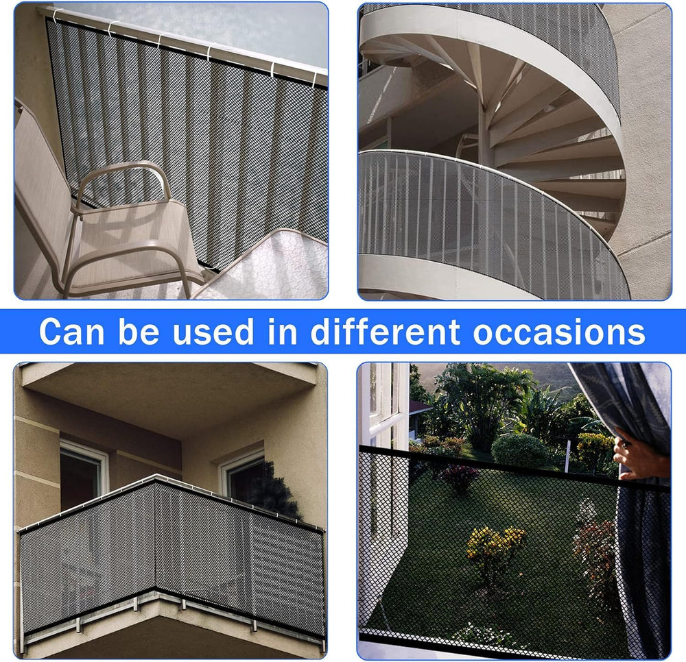 JIFTOK indoor-outdoor safety net keeps stairways and balconies safeguarded in any environment.