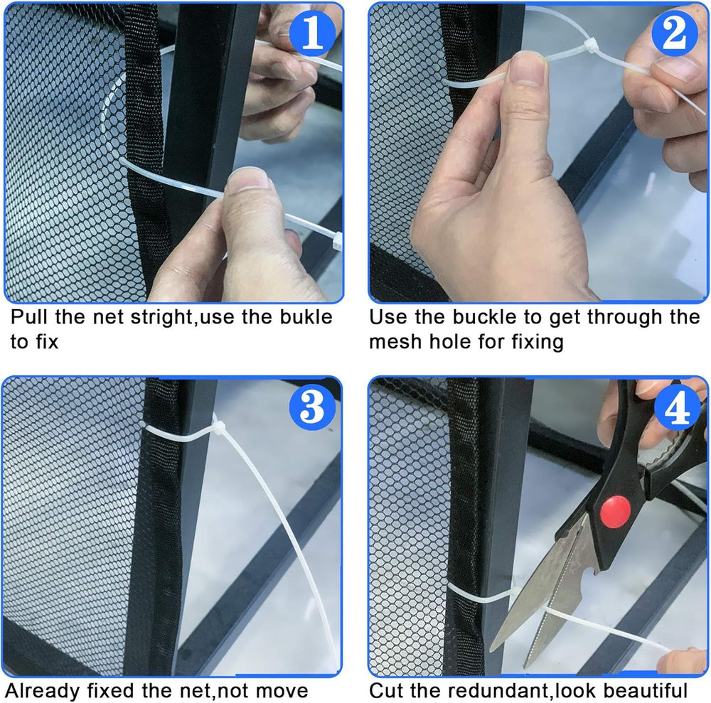 JIFTOK rail post connection secure fit with net.