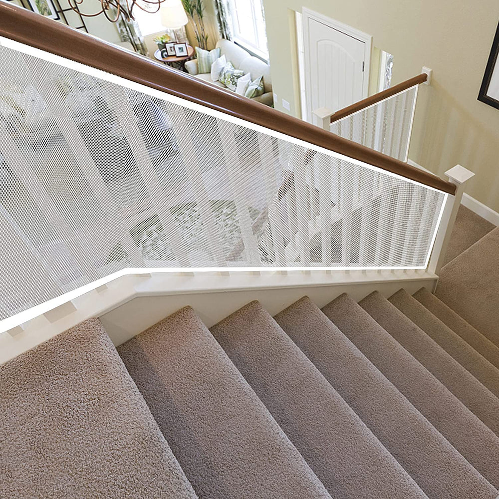 JIFTOK Stairway Net protects stairs, balconies, pools safely