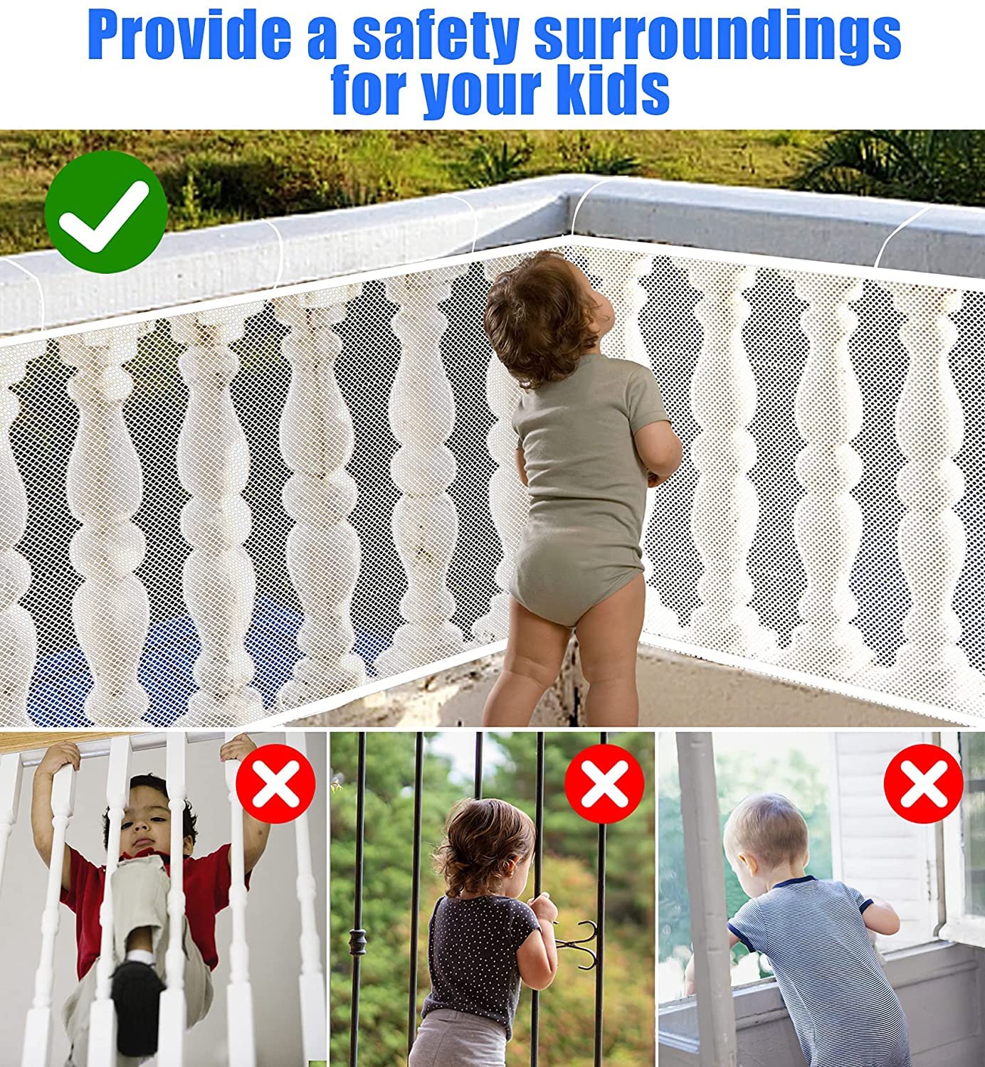 JIFTOK Stairway Net weatherproof coating ready for outdoor use