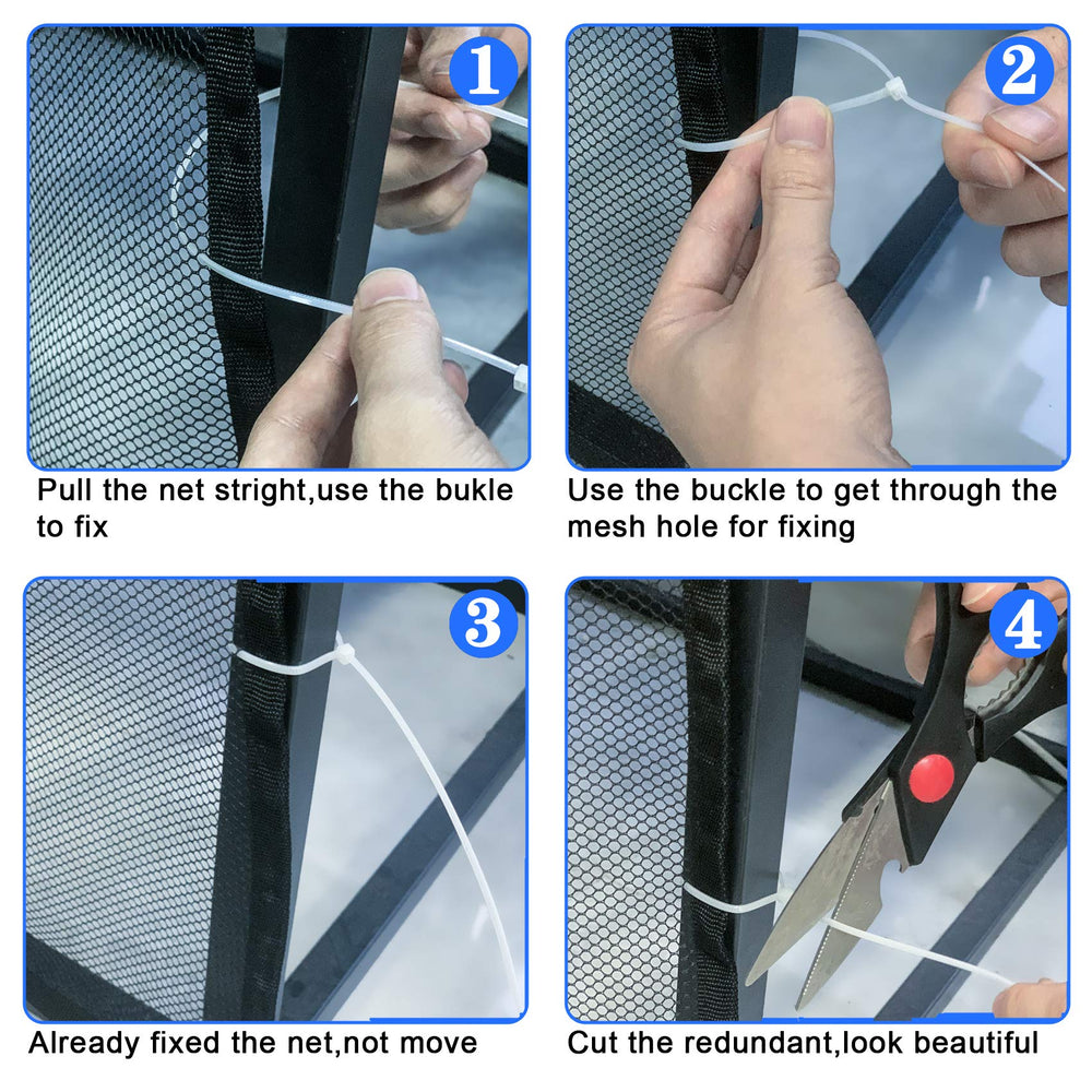 JIFTOK weatherproof net designed for indoor and outdoor railings.