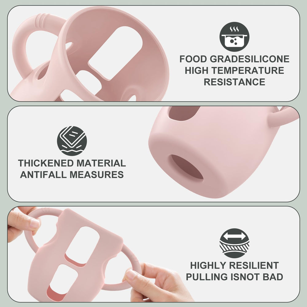 Jifvrnk BPA-free silicone sleeve reduces slipping during use.