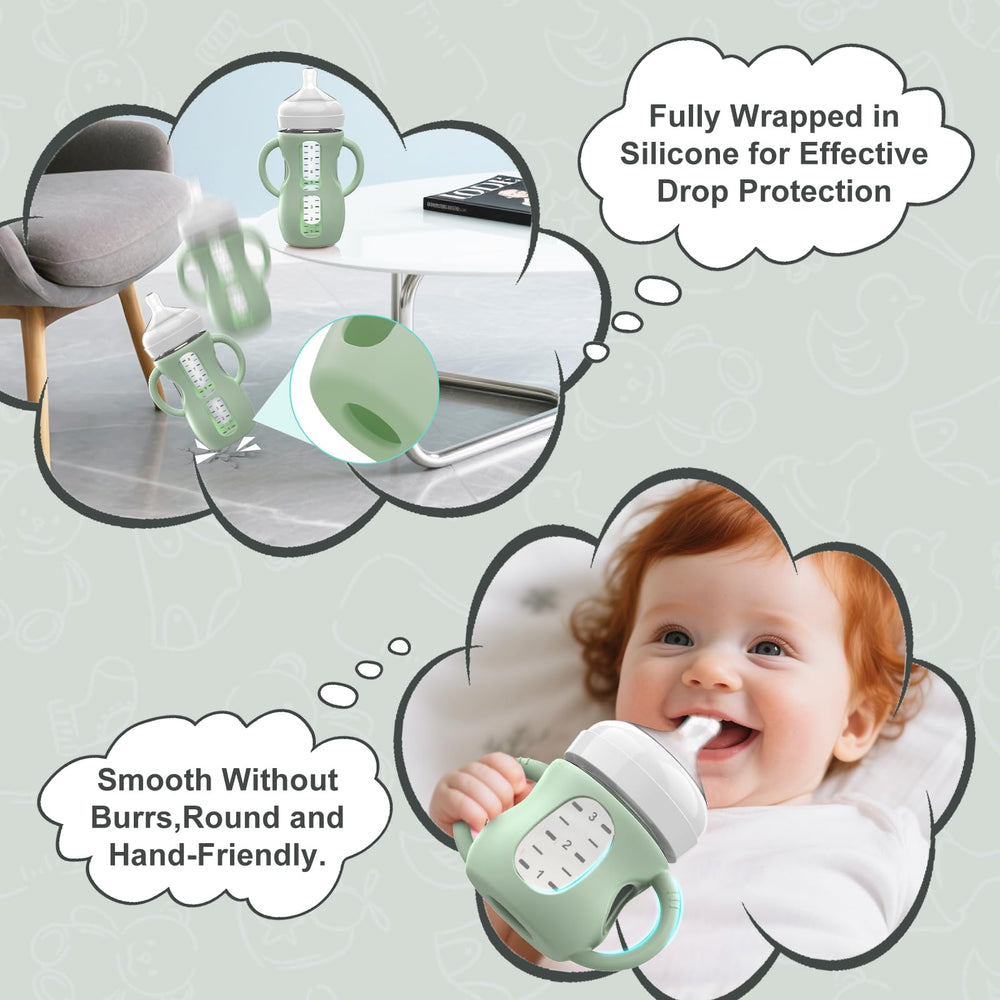 Jifvrnk dishwasher-safe sleeve cleans quickly after bottle time.