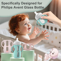 Jifvrnk three-pack silicone sleeves with handles for easy feeding.
