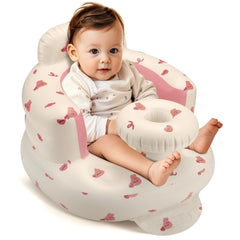 Jikasho inflatable baby seat for 4-36 months supports learning to sit with engaging design.