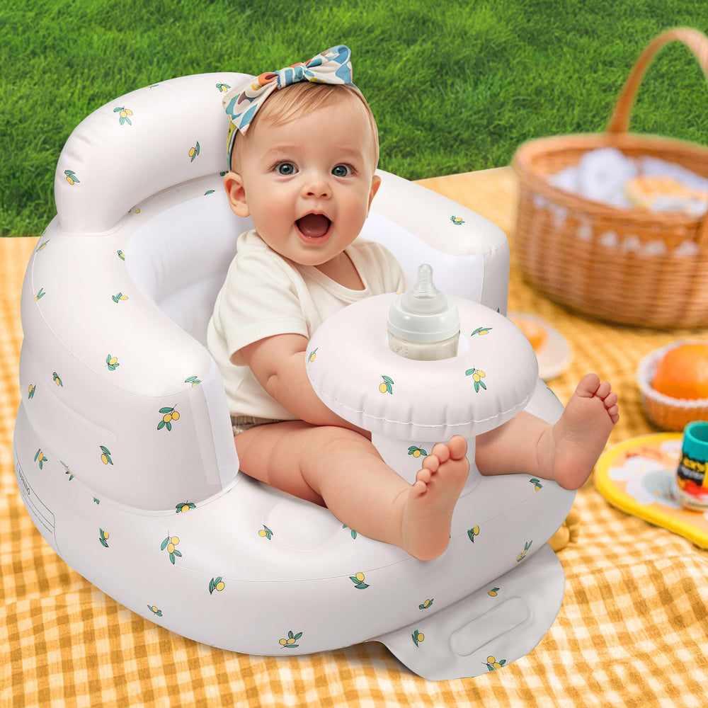 Jikasho inflatable seat with anti-leak valve for fast deflation and storage.