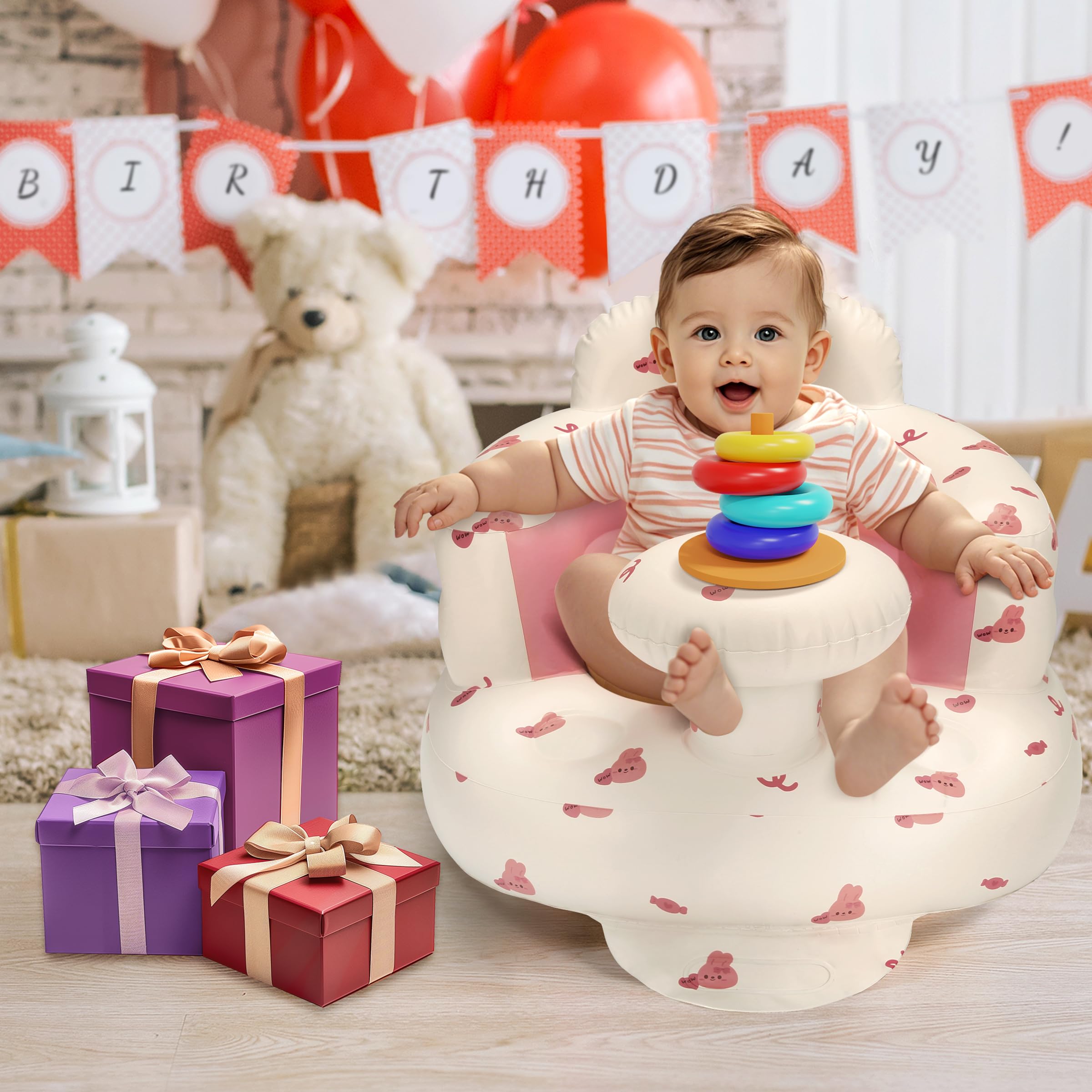 Jikasho stable footrest helps lift baby without tipping or sliding.