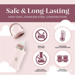 Jili leak-proof lid minimizes spills during travel and transit.