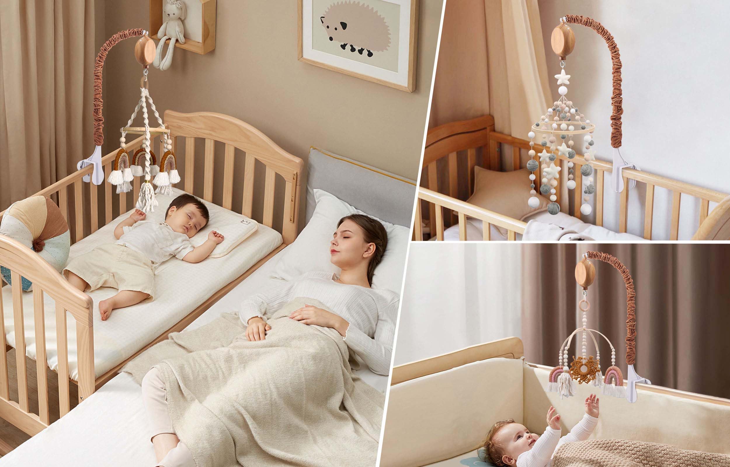JILPAK compact music box fits in a diaper bag for on-the-go use.