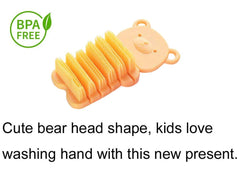 Close-up of JINCH nail scrubber's soft bristles for safe cleaning