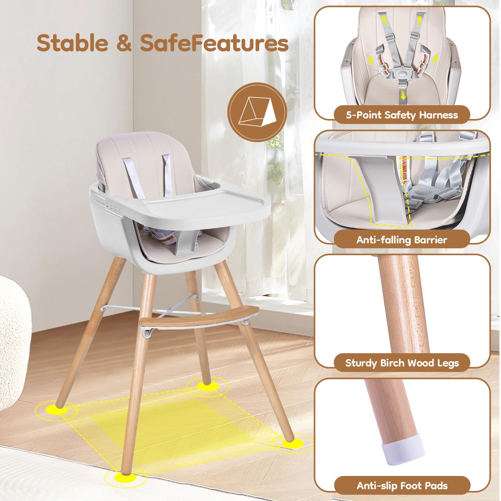 Jincheng dishwasher-safe tray removes easily for quick cleanup.