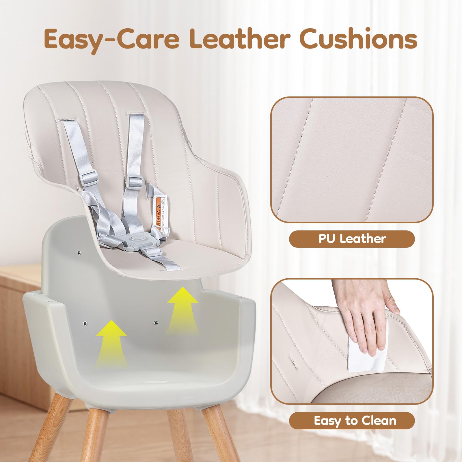 Jincheng non-toxic PP tray and beech wood frame ensure safe use.
