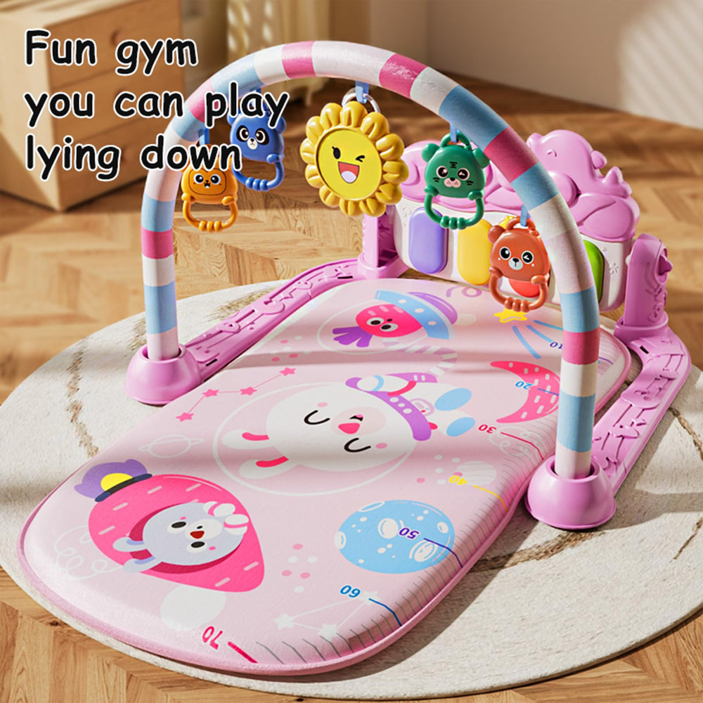 Jing Show Bussiness soft cotton baby gym provides gentle touch for sensitive skin