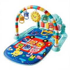 JING SHOW BUSSINESS baby play mat on a clean floor, soft surface for gentle play and tummy time.