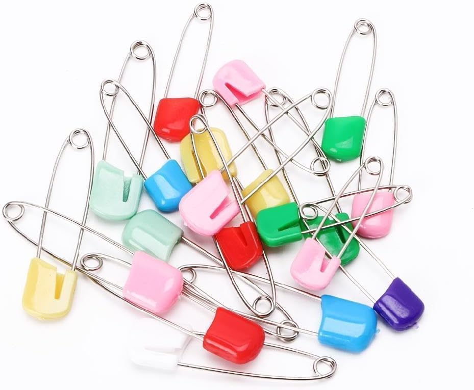 Jinshining 20pc 2-inch diaper pins set for secure cloth diaper fastening