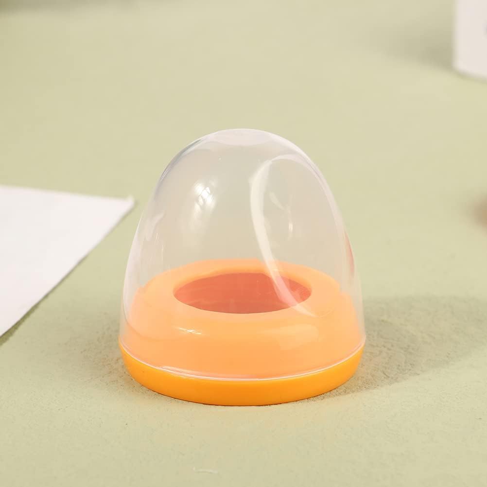 Jinshining orange cap and ring for Pigeon bottles with secure fit.